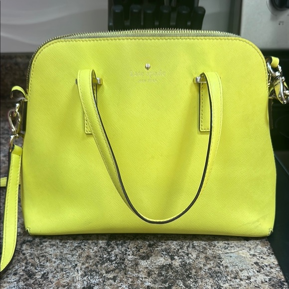 Kate Spade Neon Yellow Satchel - Picture 1 of 3